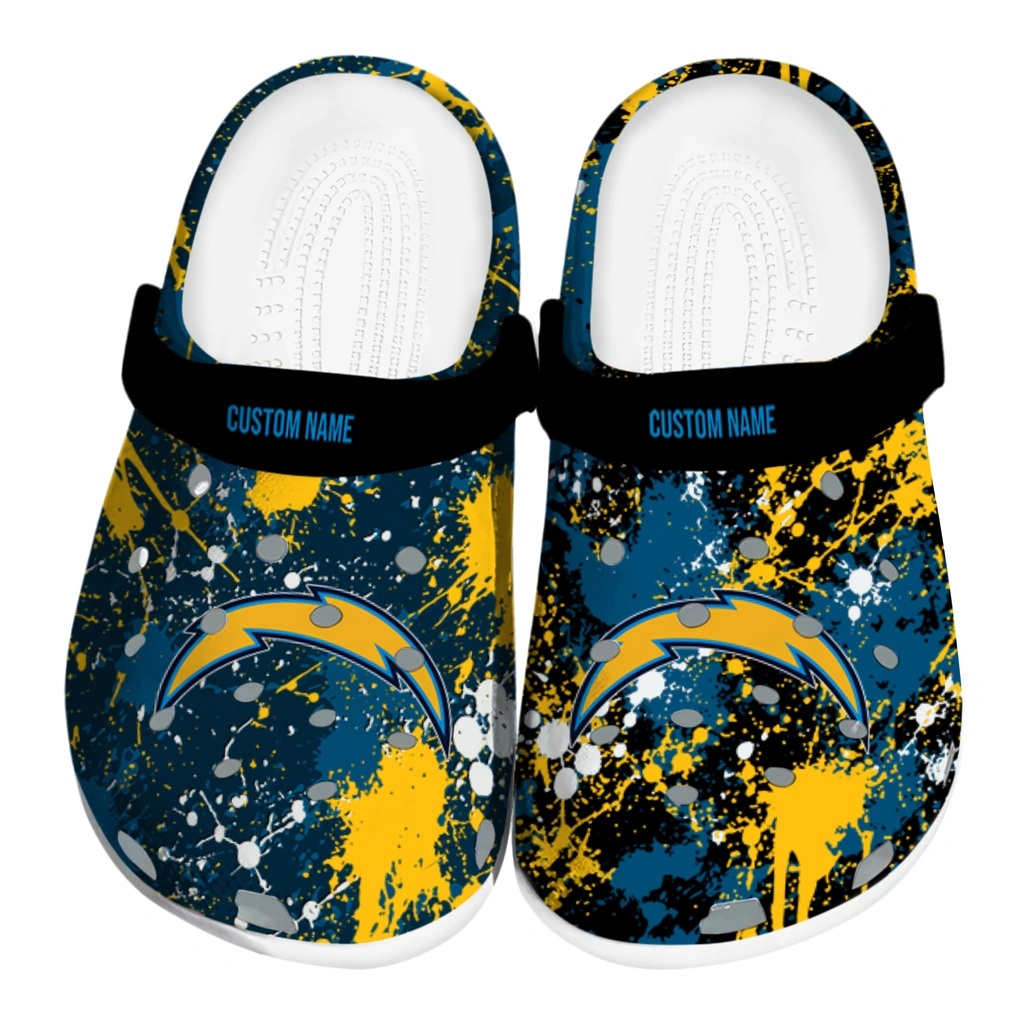 los-angeles-chargers-clog-personalized-splatter-splash-blue-black-best-selling.webp los angeles chargers clog personalized splatter splash blue black best selling