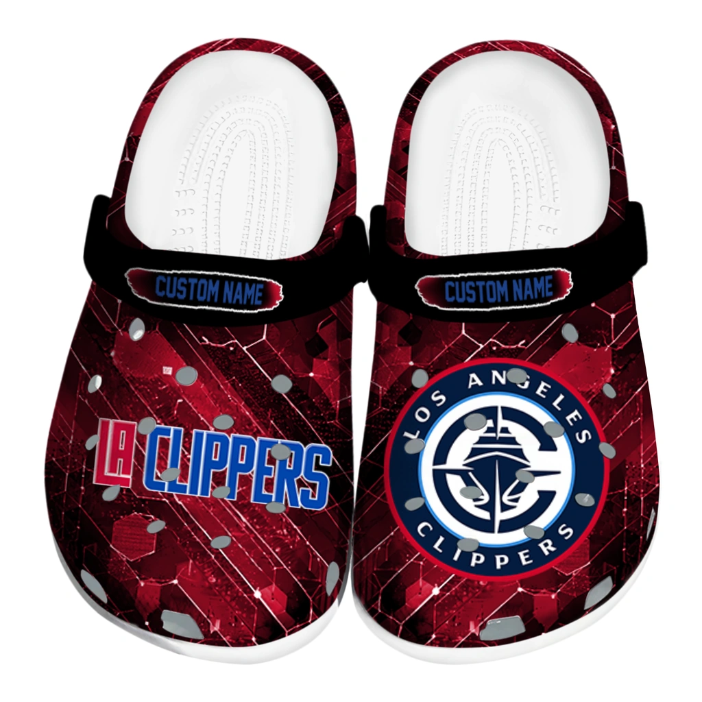 los-angeles-clippers-clog-customized-circuit-geometry-red-black-best-selling.webp los angeles clippers clog customized circuit geometry red black best selling