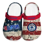 los-angeles-clippers-clog-customized-distressed-stripes-red-blue-best-selling.webp