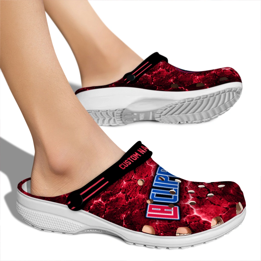 los-angeles-clippers-clog-personalized-cracked-energy-red-black-fashion-forward.webp
