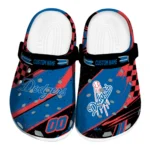 Los Angeles Dodgers Clogs – Custom Circuit Geometry Blue Black 1