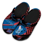 Los Angeles Dodgers Clogs – Custom Circuit Geometry Blue Black 1