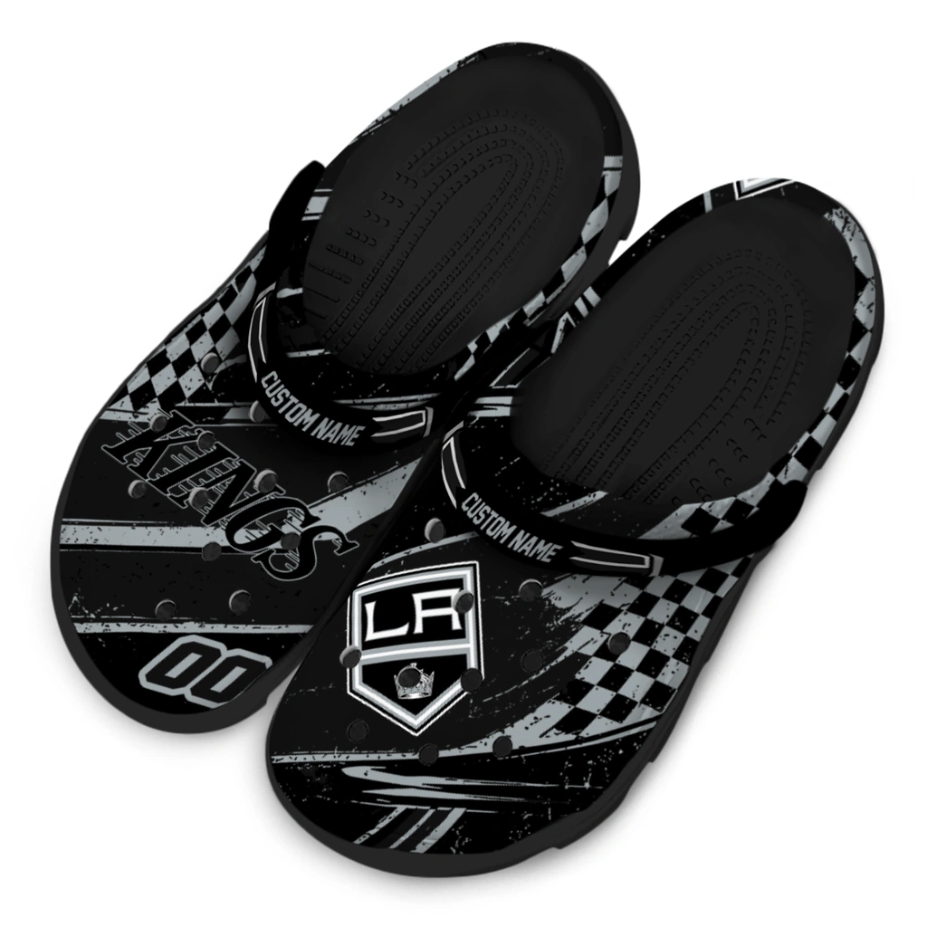 los-angeles-kings-clog-customized-checkered-streaks-black-latest-model.webp