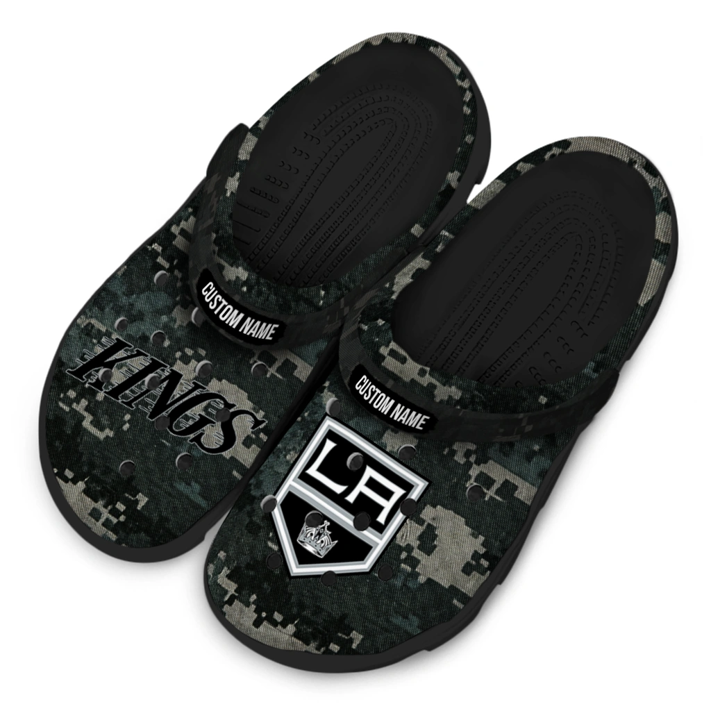 los-angeles-kings-clog-personalized-digital-camo-black-latest-model.webp