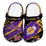 los-angeles-lakers-clog-customized-checkered-streaks-purple-black-best-selling.webp