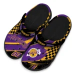los-angeles-lakers-clog-customized-checkered-streaks-purple-black-best-selling.webp