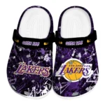 los-angeles-lakers-clog-customized-graffiti-burst-purple-black-best-selling.webp