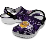 los-angeles-lakers-clog-customized-graffiti-burst-purple-black-best-selling.webp