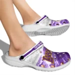 los-angeles-lakers-clog-customized-wave-swirl-purple-white-best-selling.webp