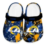 Los Angeles Rams Clogs - Custom Splatter Splash Blue Black 1 los-angeles-rams-clog-custom-splatter-splash-blue-black-best-selling.webp