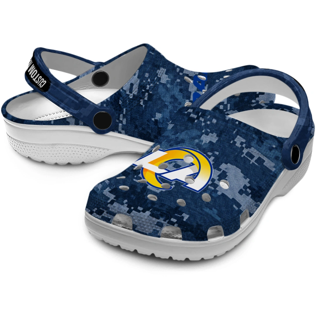 los-angeles-rams-clog-personalized-digital-camo-blue-high-quality.webp