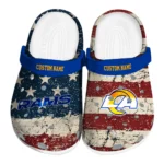 Los Angeles Rams Clogs - Personalized Distressed Stripes Blue Red Blue 1 los-angeles-rams-clog-personalized-distressed-stripes-blue-red-blue-best-selling.webp