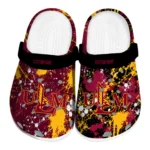 Louisiana-Monroe Warhawks Clogs - Custom Splatter Splash Red Black 1 louisiana-monroe-warhawks-clog-custom-splatter-splash-red-black-best-selling.webp