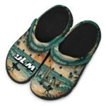 louisiana-monroe-warhawks-clog-custom-wave-scene-fir-green-best-selling.webp