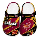 Louisiana-Monroe Warhawks Clogs - Customized Checkered Streaks Red Black 1 louisiana-monroe-warhawks-clog-customized-checkered-streaks-red-black-best-selling.webp