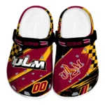 Louisiana-Monroe Warhawks Clogs - Personalized Circuit Geometry Red Black 1 Louisiana-Monroe Warhawks Clogs – Personalized Circuit Geometry Red Black 1