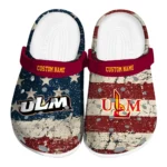 Louisiana-Monroe Warhawks Clogs - Personalized Distressed Stripes Red Blue 1 louisiana-monroe-warhawks-clog-personalized-distressed-stripes-red-blue-best-selling.webp