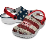 louisiana-ragin-cajuns-clog-personalized-distressed-stripes-red-blue-best-selling.webp