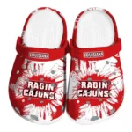 Louisiana Ragin' Cajuns Clogs - Splatter Graphics 1 Louisiana Ragin Cajuns Clogs Splatter Graphics Best Selling