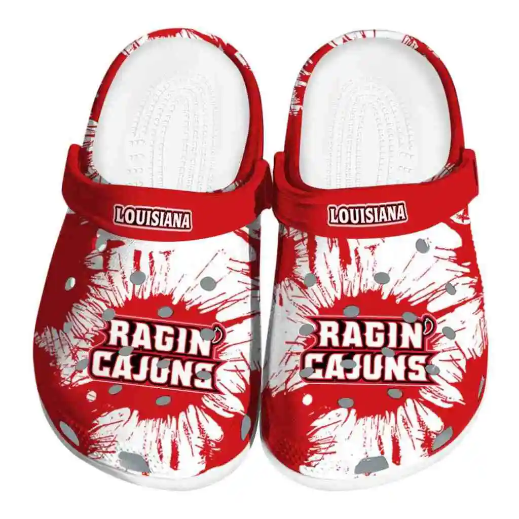 Louisiana Ragin Cajuns Clogs Splatter Graphics Best Selling Louisiana Ragin Cajuns Clogs Splatter Graphics Best Selling