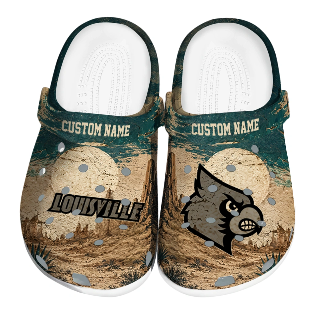 louisville-cardinals-clog-custom-cracked-landscape-fir-green-beige-best-selling.webp louisville cardinals clog custom cracked landscape fir green beige best selling