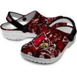 louisville-cardinals-clog-personalized-graffiti-burst-red-black-best-selling.webp