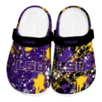 LSU Tigers Clogs - Personalized Splatter Splash Purple Black 1 lsu-tigers-clog-personalized-splatter-splash-purple-black-best-selling.webp