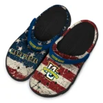marquette-golden-eagles-clog-customized-distressed-stripes-blue-red-blue-best-selling.webp
