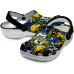 marquette-golden-eagles-clog-personalized-splatter-splash-blue-black-best-selling.webp