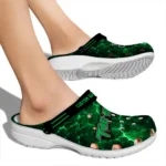 marshall-thundering-herd-clog-custom-cracked-energy-green-black-best-selling.webp