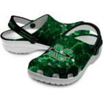 marshall-thundering-herd-clog-custom-cracked-energy-green-black-best-selling.webp