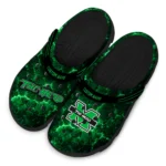 marshall-thundering-herd-clog-custom-cracked-energy-green-black-best-selling.webp
