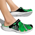 marshall-thundering-herd-clog-customized-checkered-streaks-green-black-best-selling.webp