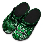 marshall-thundering-herd-clog-customized-graffiti-burst-green-black-best-selling.webp