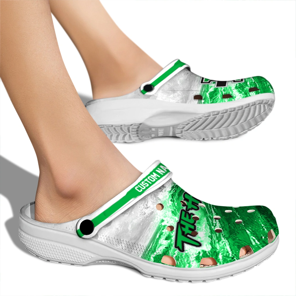 marshall-thundering-herd-clog-customized-wave-swirl-green-white-fashion-forward.webp