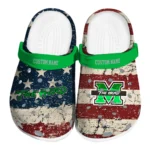 Marshall Thundering Herd Clogs - Personalized Distressed Stripes Green Red Blue 1 marshall-thundering-herd-clog-personalized-distressed-stripes-green-red-blue-best-selling.webp