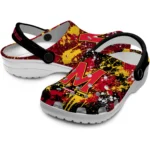 maryland-terrapins-clog-customized-splatter-splash-red-black-best-selling.webp