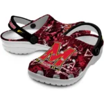 maryland-terrapins-clog-personalized-graffiti-burst-red-black-best-selling.webp