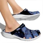 Memphis Grizzlies Clogs – Personalized Checkered Streaks Blue Black 1