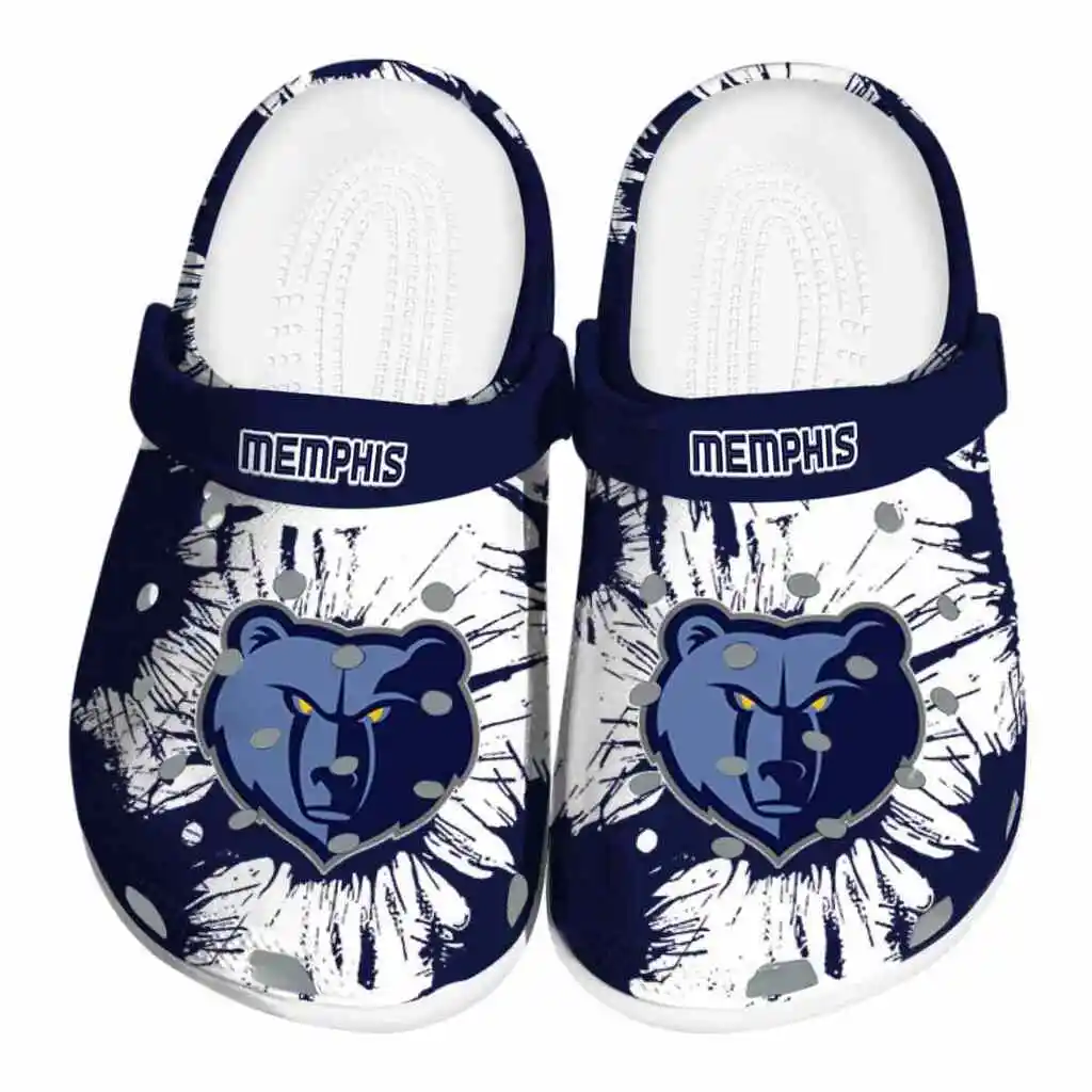 Memphis Grizzlies Clogs Splatter Graphics Best Selling Memphis Grizzlies Clogs Splatter Graphics Best Selling