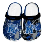Memphis Tigers Clogs - Custom Splatter Splash Blue Black 1 memphis-tigers-clog-custom-splatter-splash-blue-black-best-selling.webp