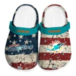 Miami Dolphins Clogs - Custom Distressed Stripes Aqua Red Blue 1 miami-dolphins-clog-custom-distressed-stripes-aqua-red-blue-best-selling.webp