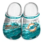Miami Dolphins Clogs - Personalized Wave Swirl Aqua White 1 miami-dolphins-clog-personalized-wave-swirl-aqua-white-best-selling.webp