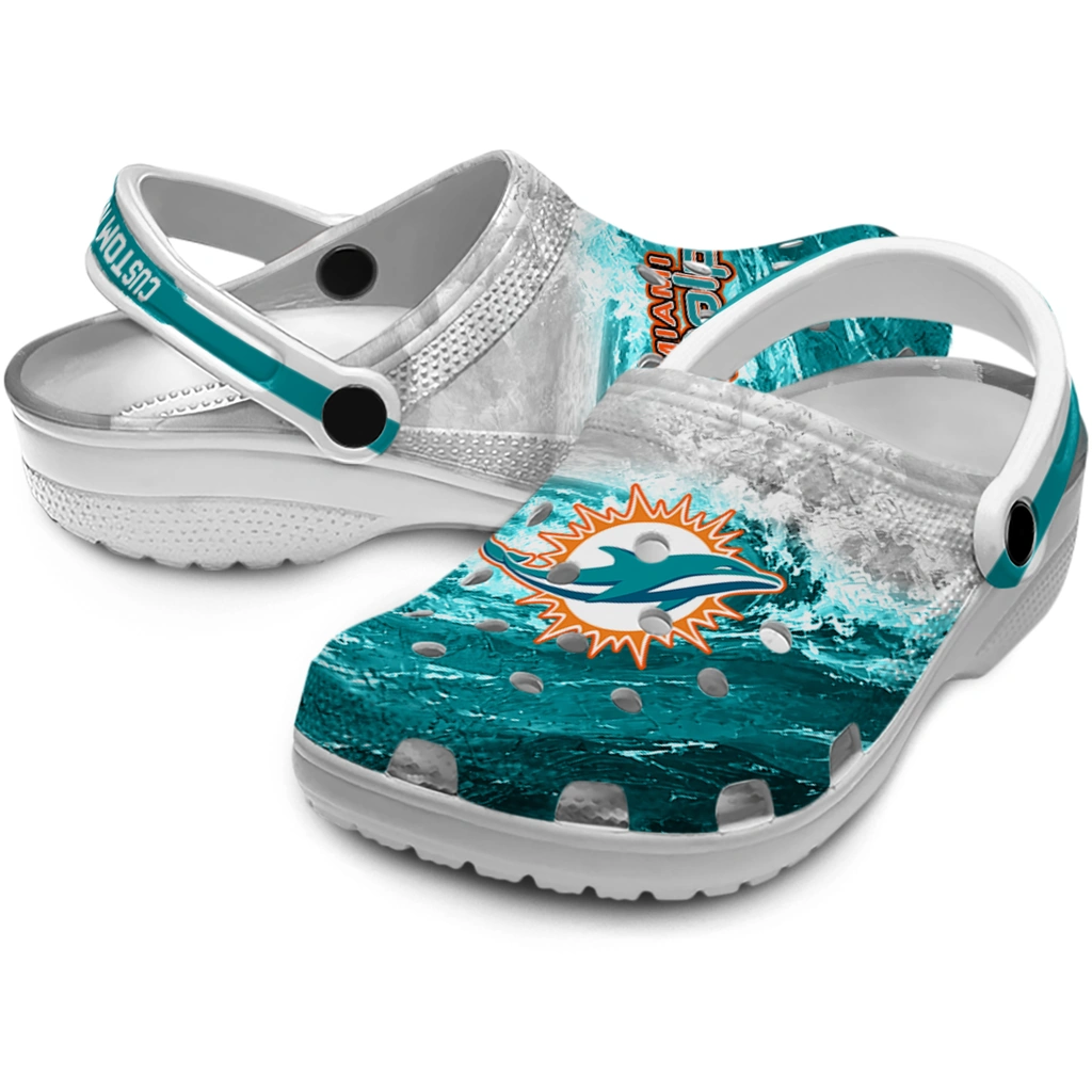 miami-dolphins-clog-personalized-wave-swirl-aqua-white-high-quality.webp