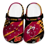 Miami Heat Clogs - Custom Checkered Streaks Red Black 1 miami-heat-clog-custom-checkered-streaks-red-black-best-selling.webp