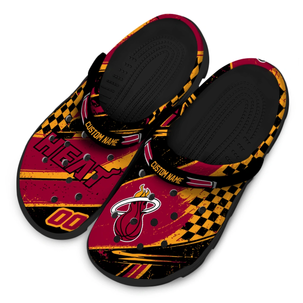 miami-heat-clog-custom-checkered-streaks-red-black-latest-model.webp