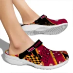 Miami Heat Clogs – Customized Circuit Geometry Red Black 1