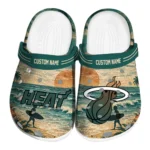 Miami Heat Clogs - Personalized Wave Scene Fir Green 1 miami-heat-clog-personalized-wave-scene-fir-green-best-selling.webp