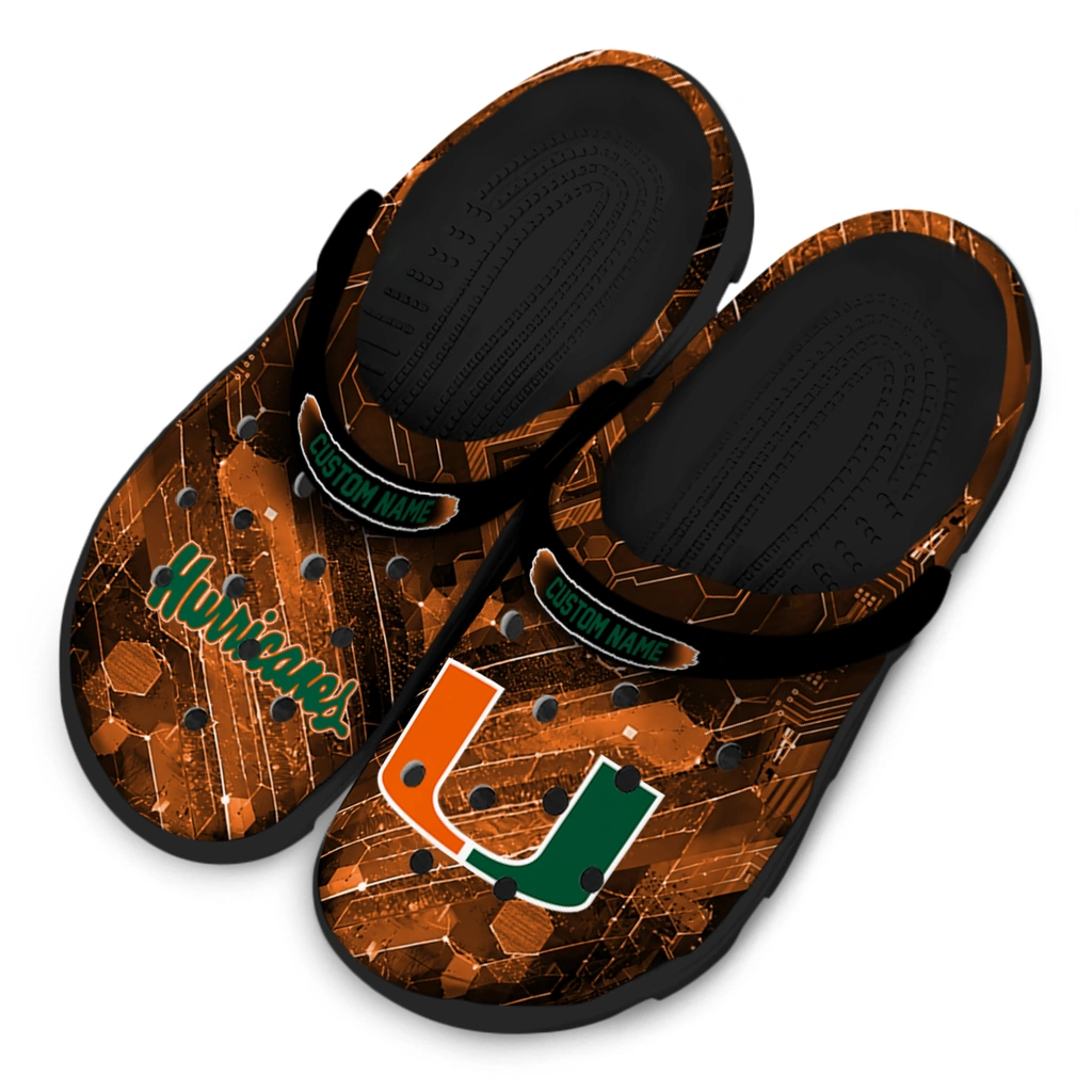 miami-hurricanes-clog-custom-circuit-geometry-orange-black-latest-model.webp