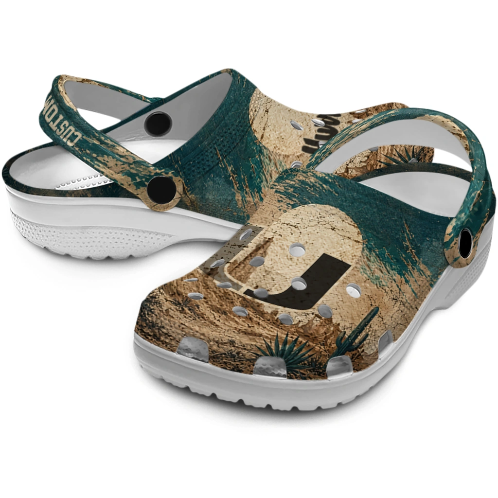 miami-hurricanes-clog-custom-cracked-landscape-fir-green-beige-high-quality.webp